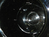 Black Top Hat Art Glass Vase