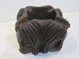 Cigar Ashtray Carved Tribal Face Tiki Hut Decor