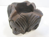 Cigar Ashtray Carved Tribal Face Tiki Hut Decor
