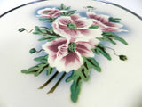Reverse Painted Glass Plate Vintage