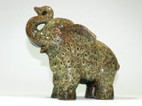 Ceramic Elephant Trunk Up Figurine