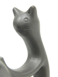 Black Cat Chinese Yixing Zisha Scholar Teapot
