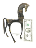 Vintage Bronze Prancing Horse