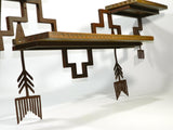 Southwestern Furniture Wood Metal Shelf