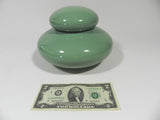 Jaru Ceramic Pottery Jar With Lid Jade Green