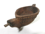 Antique Old Wooden Hand Carved Opium Spice Garlic Kharal Grinder Tool