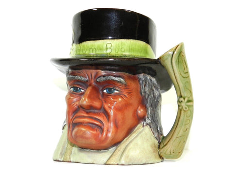 Vintage Indian Pitcher Red Clay Glazed Pottery Multi Colors Detailed Design Pour Spout On Hat Signed Hum Bug Indian Head Vessel Movie Prop Collectible Decor