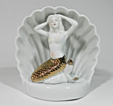 Vintage Ceramic Mermaid TV Lamp Light