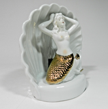 Vintage Ceramic Mermaid TV Lamp Light