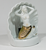 Vintage Ceramic Mermaid TV Lamp Light