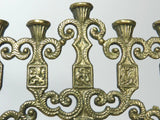 Vintage Brass Bronze Menorah Israel