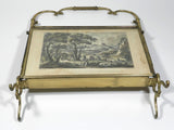 Antique Brass Magazine Rack Holder