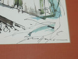 John Haymson New Orleans Signed Watercolor Framed
