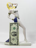 Art Deco Porcelain Dancer Figurine Signed