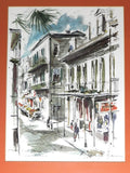 John Haymson New Orleans Signed Watercolor Framed