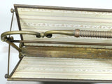 Antique Brass Magazine Rack Holder