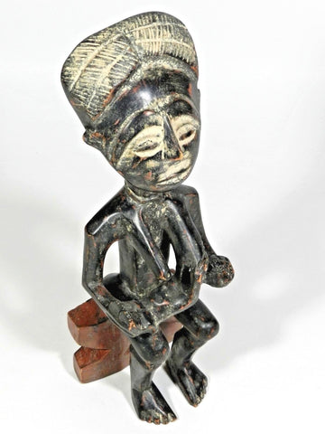 Vintage African Fertility Doll Hand Carved Wood Sculpture Mother And Child Africa Folk Art Statue Pregnant Women Conceive Wooden Birthing Dolls For Sale Prop