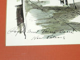 John Haymson New Orleans Signed Watercolor Framed