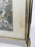 Antique Brass Magazine Rack Holder