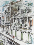 John Haymson New Orleans Signed Watercolor Framed
