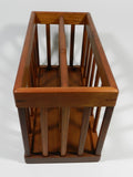 Vintage Teak Magazine Rack Mid Century Modern