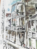 John Haymson New Orleans Signed Watercolor Framed