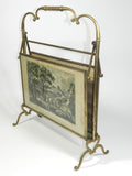 Antique Brass Magazine Rack Holder
