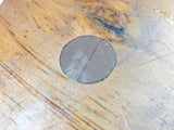 Vintage Wood Milking Stool 3 Legged