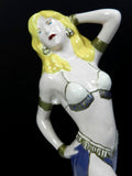 Art Deco Porcelain Dancer Figurine Signed