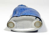 Cat Figurine Porcelain Cobalt Blue