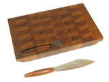 Teak Cutting Board With Knife Mid Century Modern Denmark