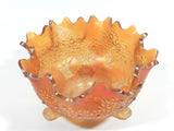 Fenton Iridescent Carnival Glass Bowl Footed