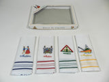 Embroidered Kitchen Hand Towels Set Of 4