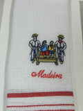 Embroidered Kitchen Hand Towels Set Of 4
