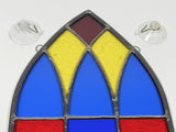 Vintage Arch Arched Stained Glass Window
