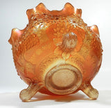 Fenton Iridescent Carnival Glass Bowl Footed