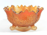 Fenton Iridescent Carnival Glass Bowl Footed