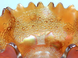 Fenton Iridescent Carnival Glass Bowl Footed