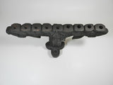 Vintage Medieval Gothic Candle Holder Hand Carved Wood