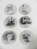 Cocktail Coaster Caddy Set Of 6 Barware