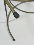 Vintage Metal Vanity Chair Hollywood Regency