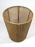 Waste Paper Basket Woven Cane