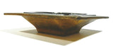 Vintage Toleware Ashtray Gold Gilt Medallion