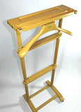 Suit Clothes Valet Butler Caddy Wardrobe Coat Hanger Wood
