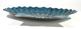 New Shell Scallop Bowl Serving Plate Ocean Blue Aluminum