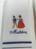Embroidered Kitchen Hand Towels Set Of 4