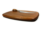 Dansk Teak Tray With Vivianna Torun Hube Knife