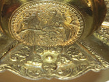 Vintage Incense Oil Burner Lamp India Bronze Brass Ashtray
