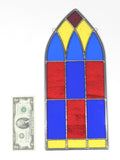 Vintage Arch Arched Stained Glass Window