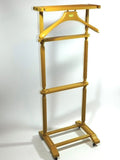 Suit Clothes Valet Butler Caddy Wardrobe Coat Hanger Wood
